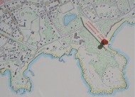 Hangon Kabanovin korsun sijainti Hangossa